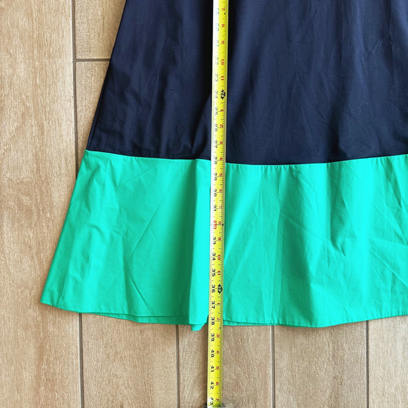 COS Midi Trapeze/Tent Dress Large Minimalist Modern Capsule Oversized Navy Swing - Picture 8 of 8